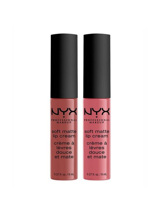 stillFront image of nyx-professional-makeup-nbspsoft-matte-lip-cream-duo-gift-set-rome-amp-cannes