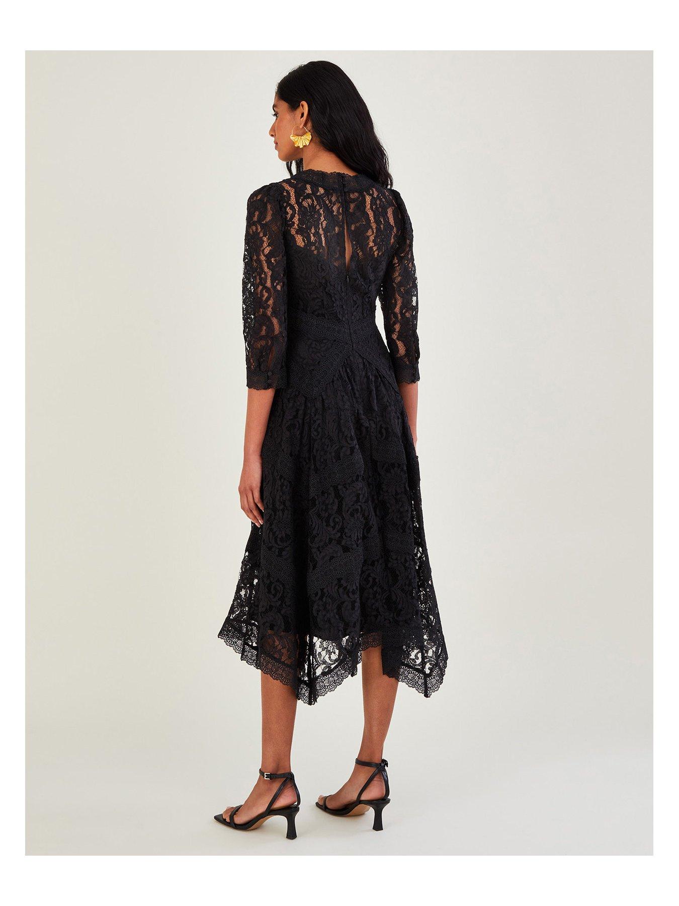 Lace hanky hem outlet dress