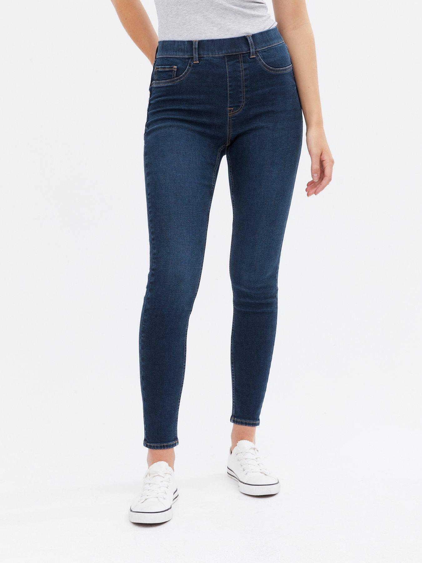 New Look Curve shaper jegging in mid blue