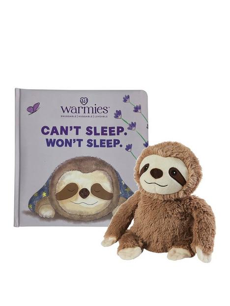 warmies-fully-heatable-9-sloth-amp-cant-sleep-wont-sleep-book-grey