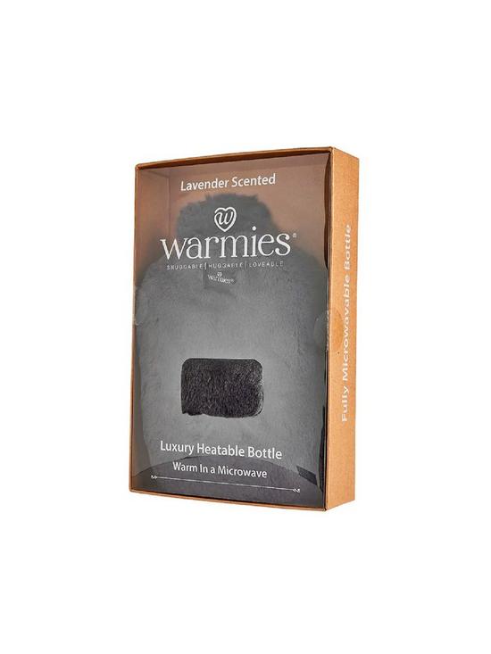 stillFront image of warmies-fully-heatable-luxury-bottle-charcoal