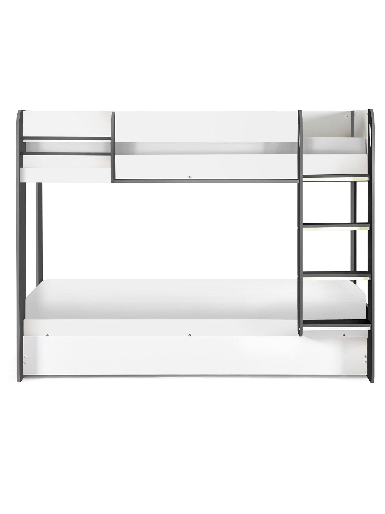  image of julian-bowen-mars-bunk-and-pull-outnbspunderbed-charcoalwhite