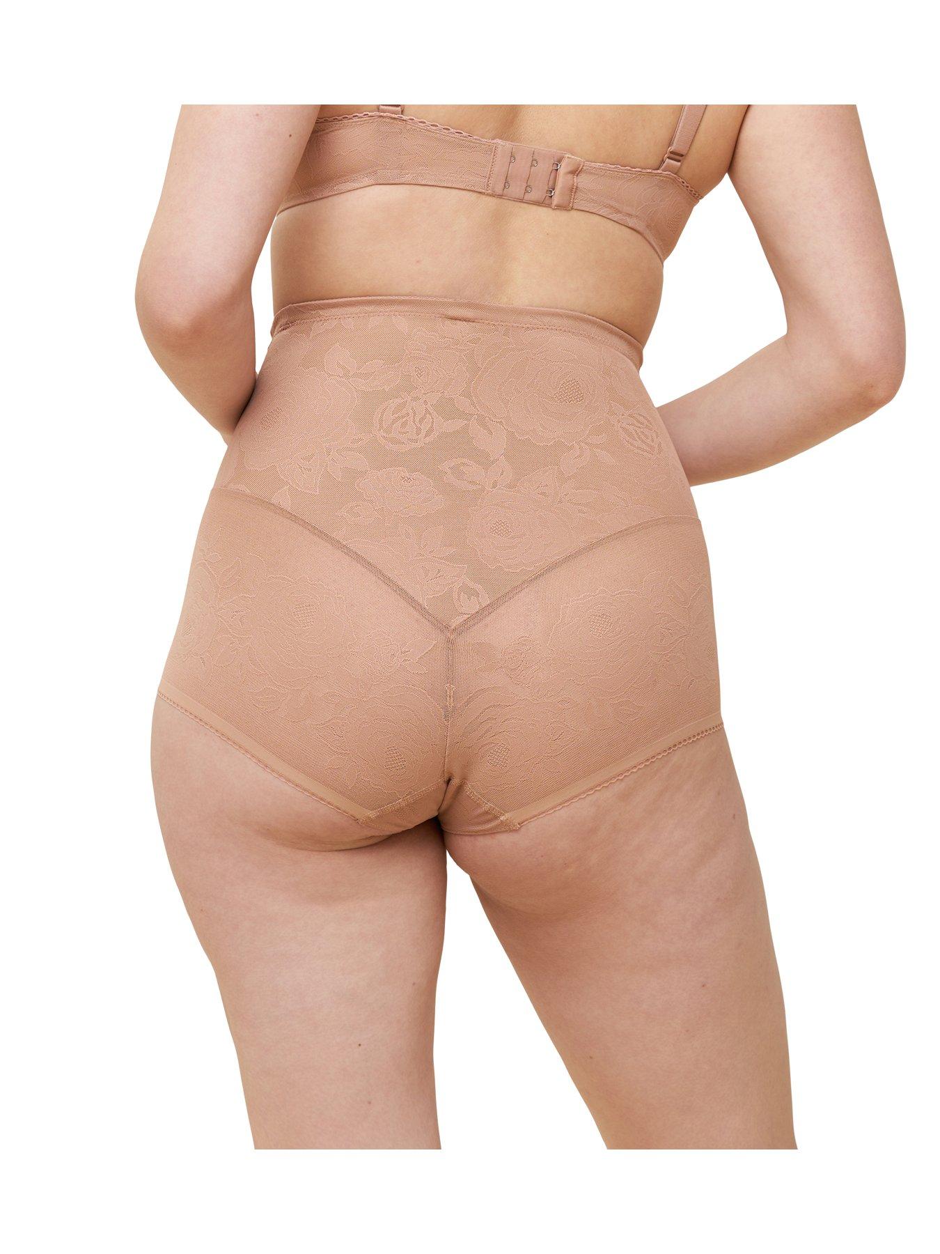stillFront image of triumph-wild-rose-sensation-highwaist-panty-beige