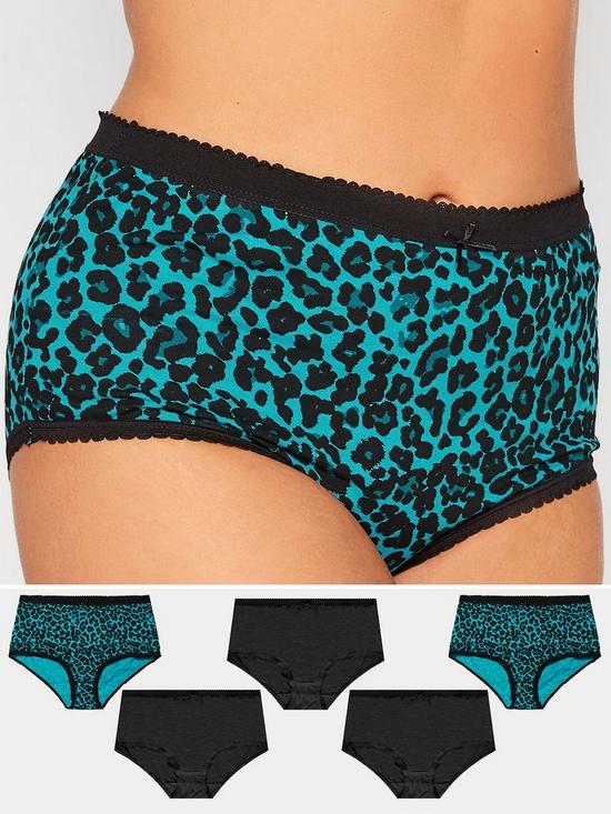 front image of yours-5pk-animal-full-briefs