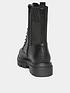  image of yours-extra-wide-fit-sock-lace-up-boot--nbspblack