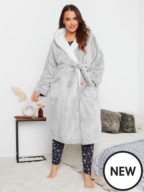 yours-contrast-hooded-wellsoft-robe
