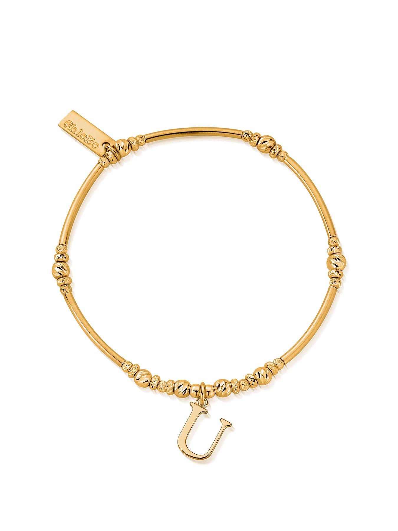 ChloBo Gold Iconic Initial Bracelet