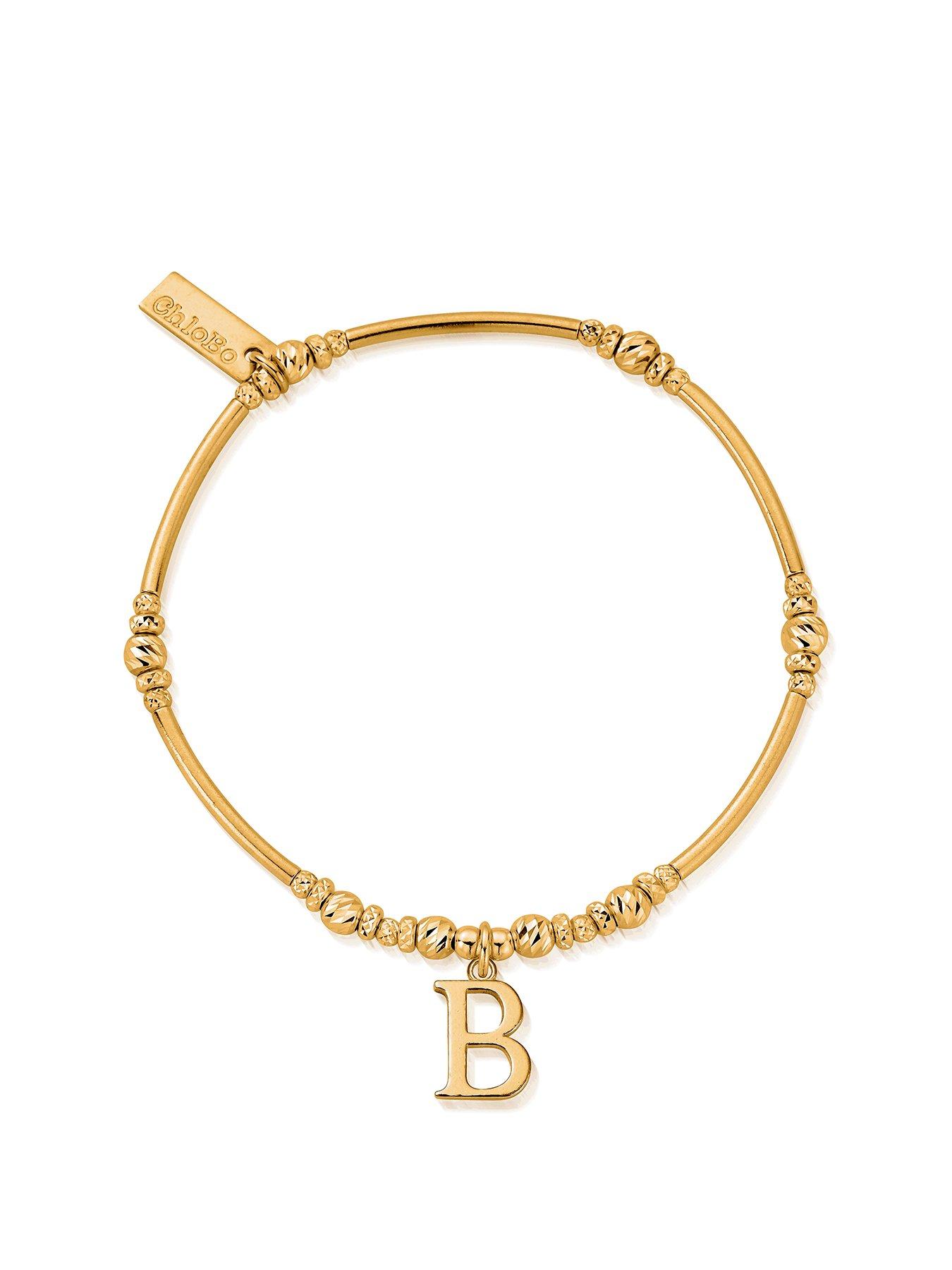 ChloBo Gold Iconic Initial Bracelet