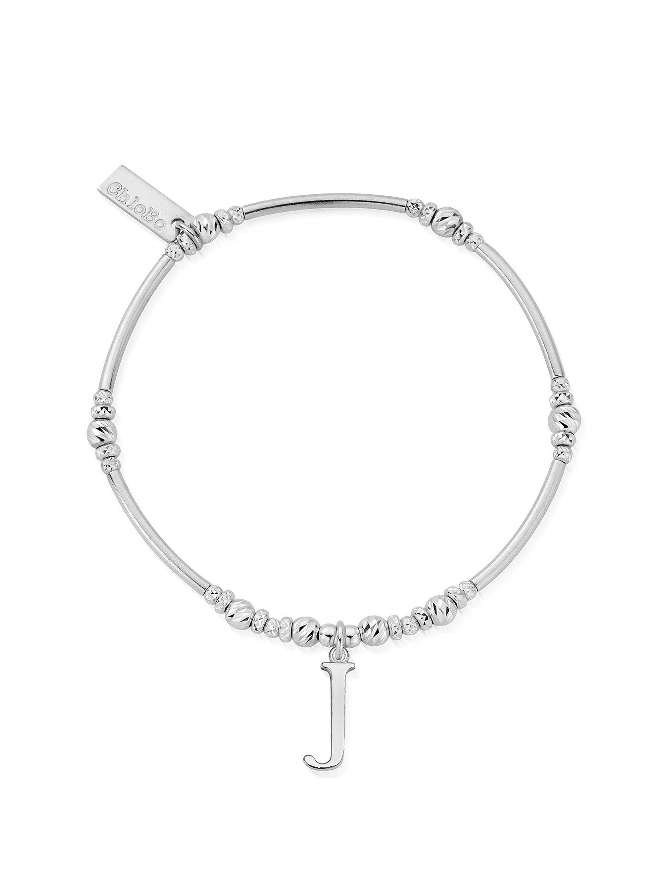 ChloBo Silver Iconic Initial Bracelet