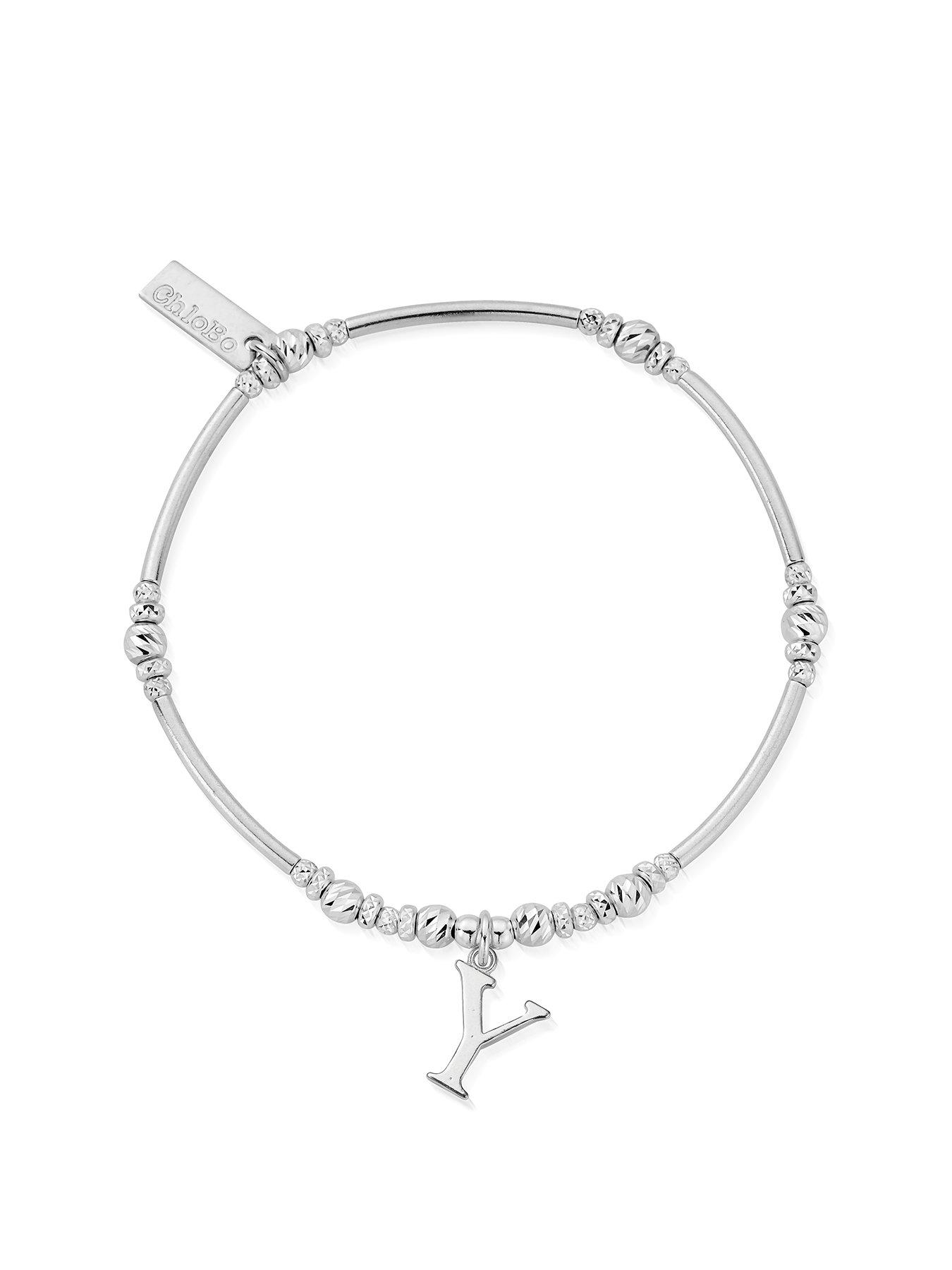 chlobo-silver-iconic-initial-bracelet