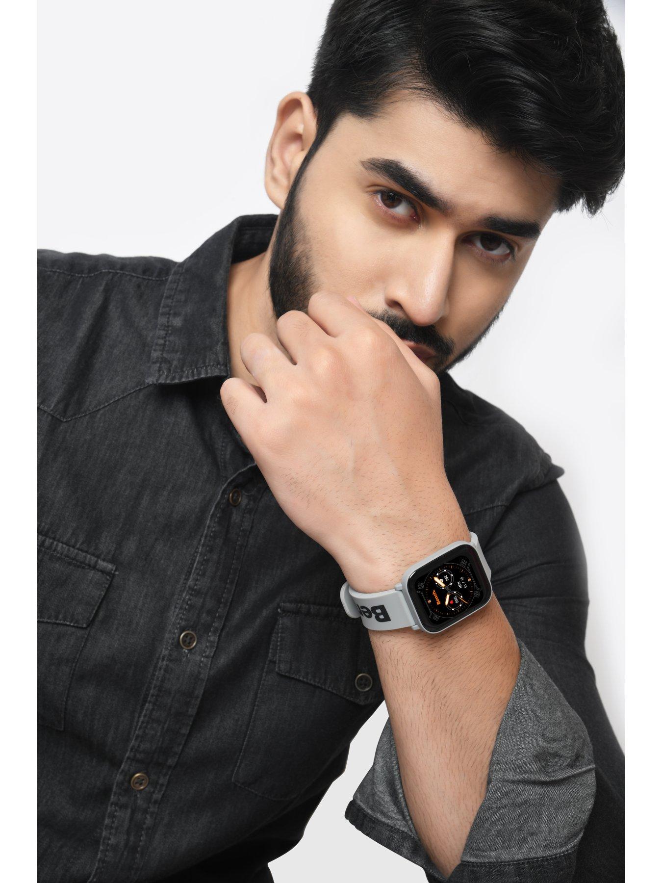 BEG012E Bench Unisex Grey Silicone Strap Smartwatch