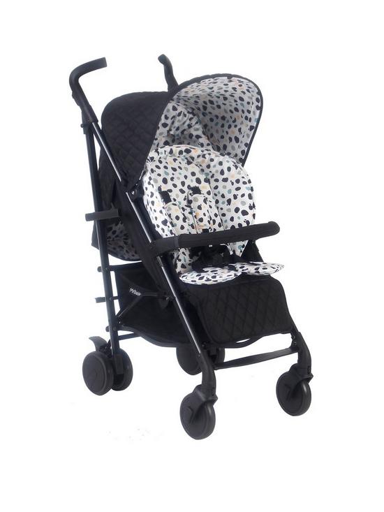 stillFront image of my-babiie-mb52-save-the-children-confetti-stroller-with-newborn-insert-changing-bag-and-leatherette