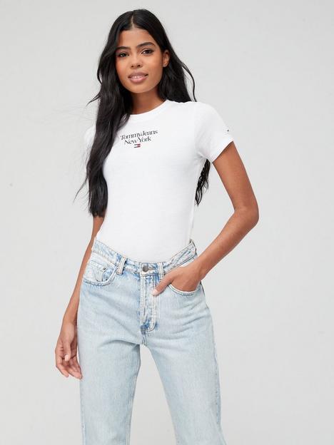 tommy-jeans-baby-essential-logo-shortnbspsleeve-top-white