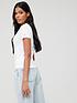  image of tommy-jeans-baby-essential-logo-shortnbspsleeve-top-white