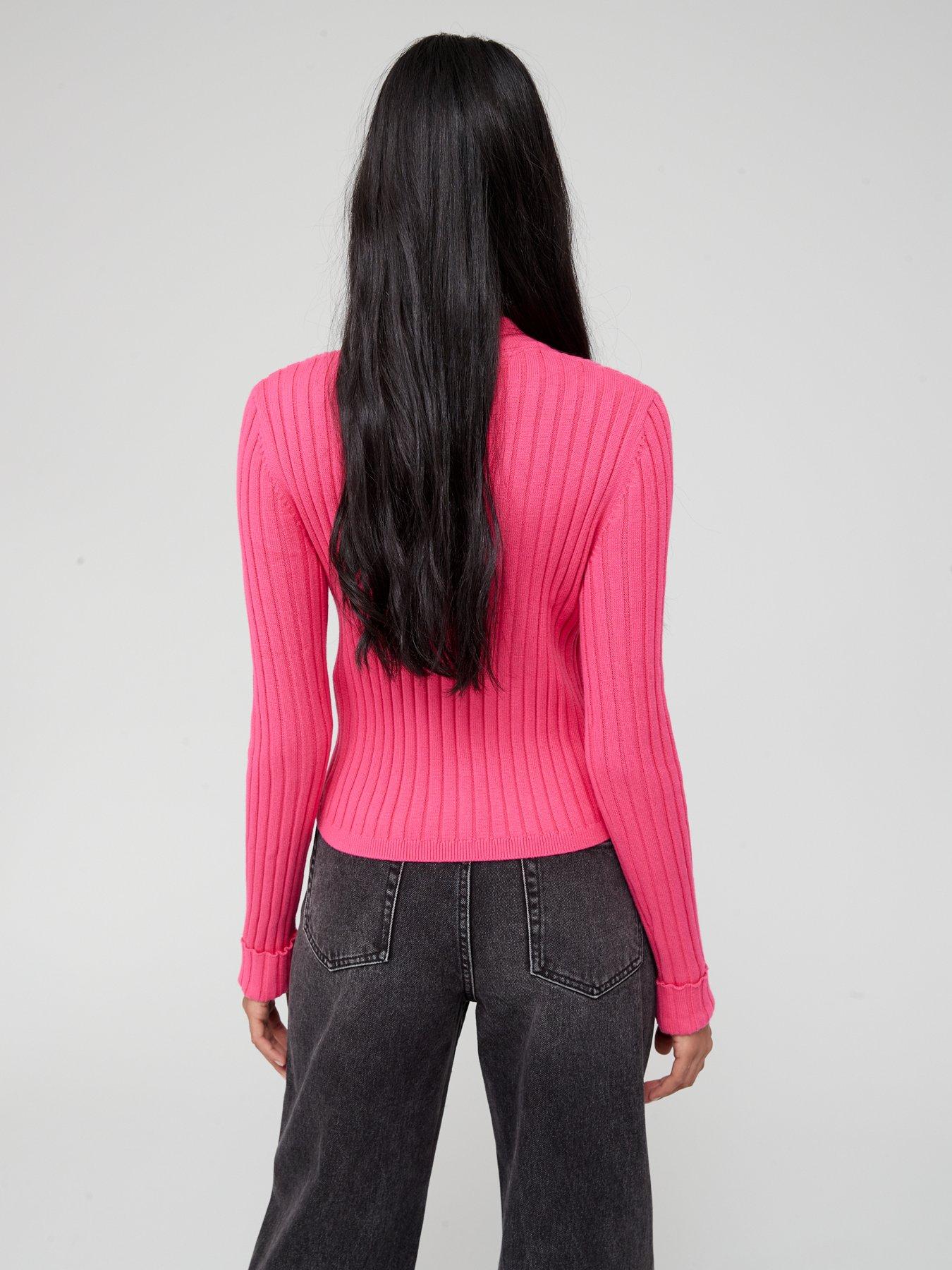  image of tommy-jeans-boxy-rib-sweater-pink