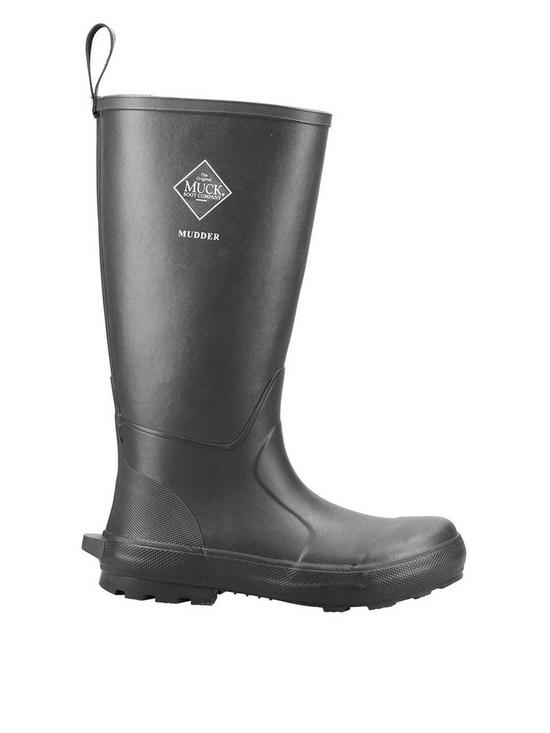 front image of muck-boots-muckboot-mudder-tall-black