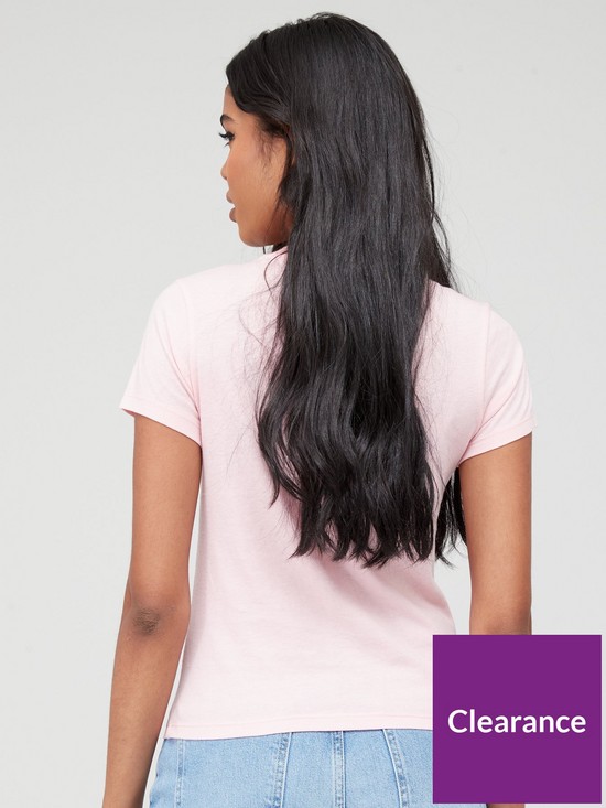 stillFront image of tommy-jeans-baby-essential-logo-shortnbspsleeve-top-pink