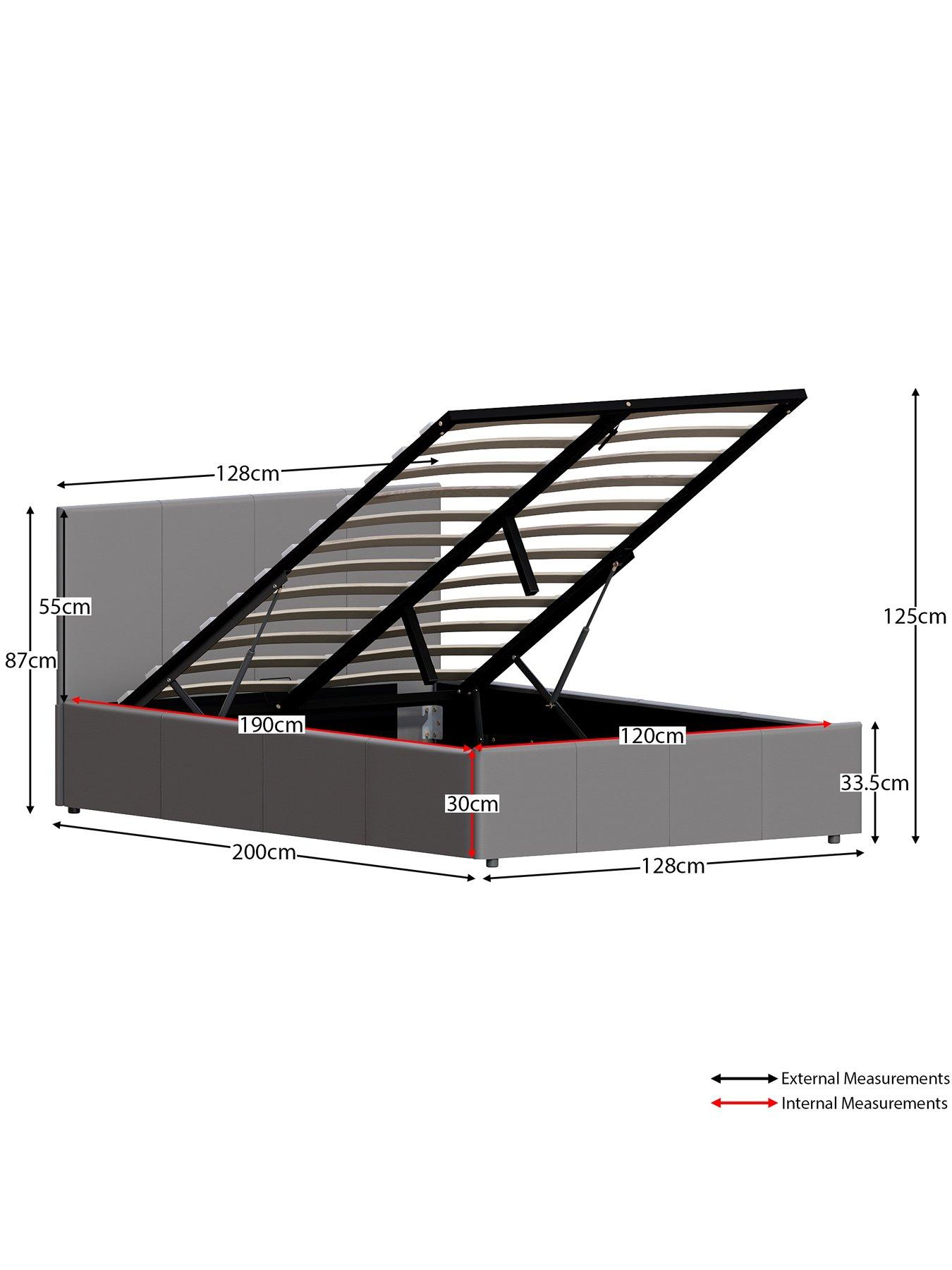  image of very-home-hurleynbspottoman-faux-leather-bed-frame