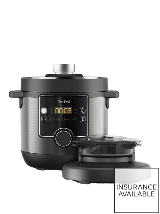 front image of tefal-turbo-cuisine-76l-15in1-electric-pressure-cooker-amp-air-fryer-cy778840