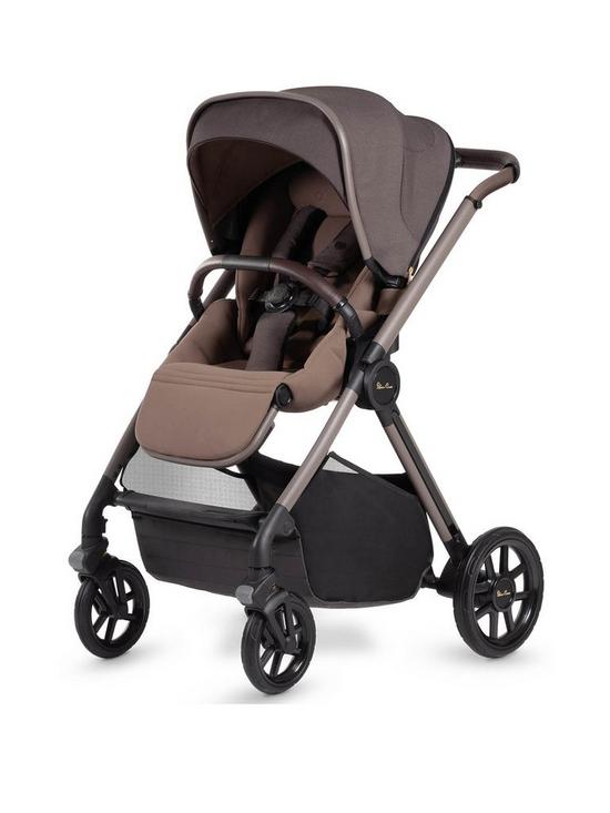 front image of silver-cross-reef-pushchair-earth