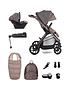  image of silver-cross-reef-ultimate-pack-including-pushchair-dream-i-size-car-seat-base-rucksack-footmuff-cup-holder-adaptors-snack-tray-and-phone-holder-earth