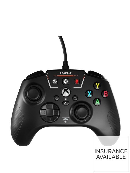 front image of turtle-beach-react-r-controller-for-xbox-amp-pc-black