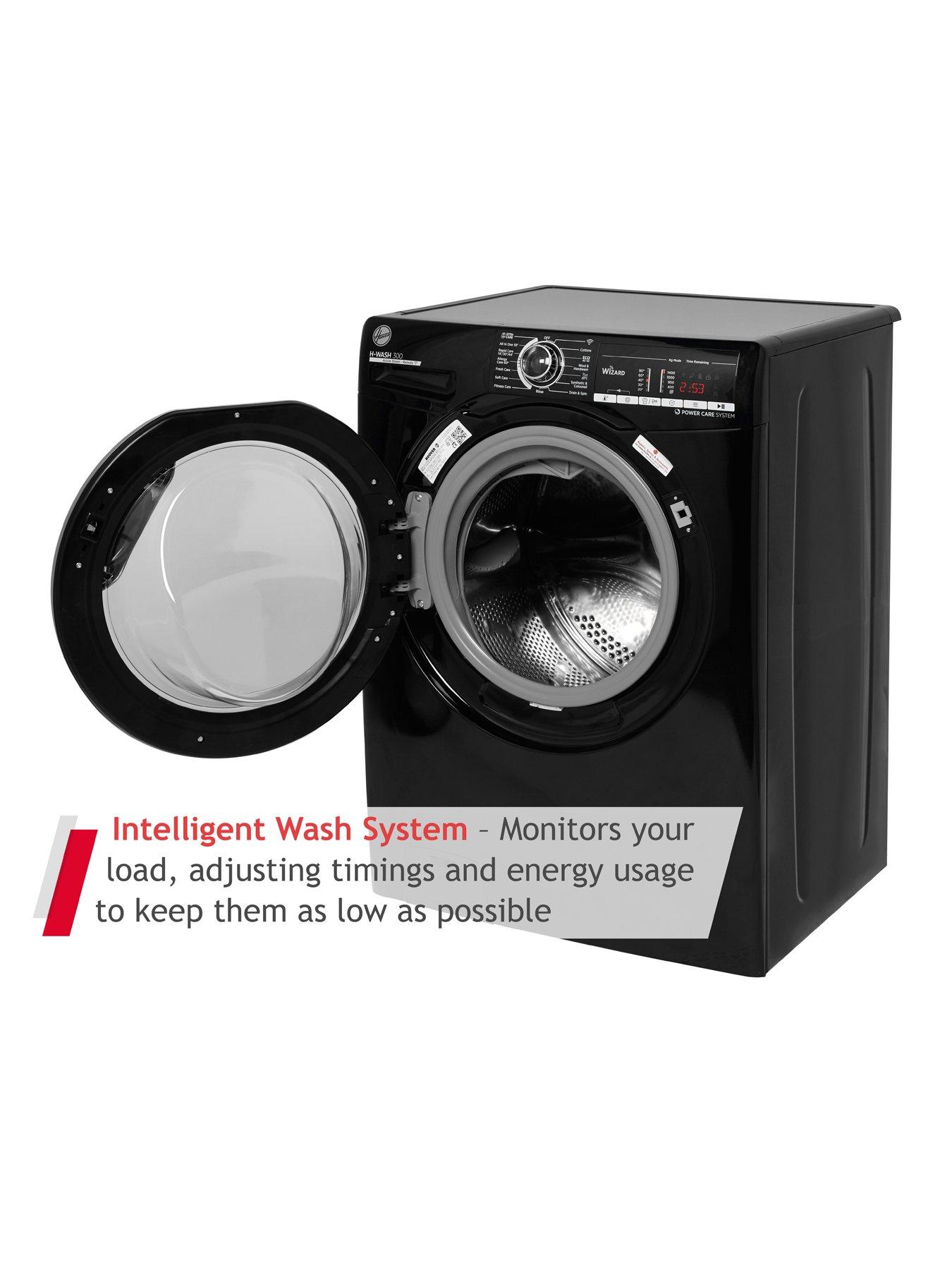  image of hoover-h-wash-300-freestanding-washing-machine-h3ws4105tacb-10kg-load-1400-spin-black