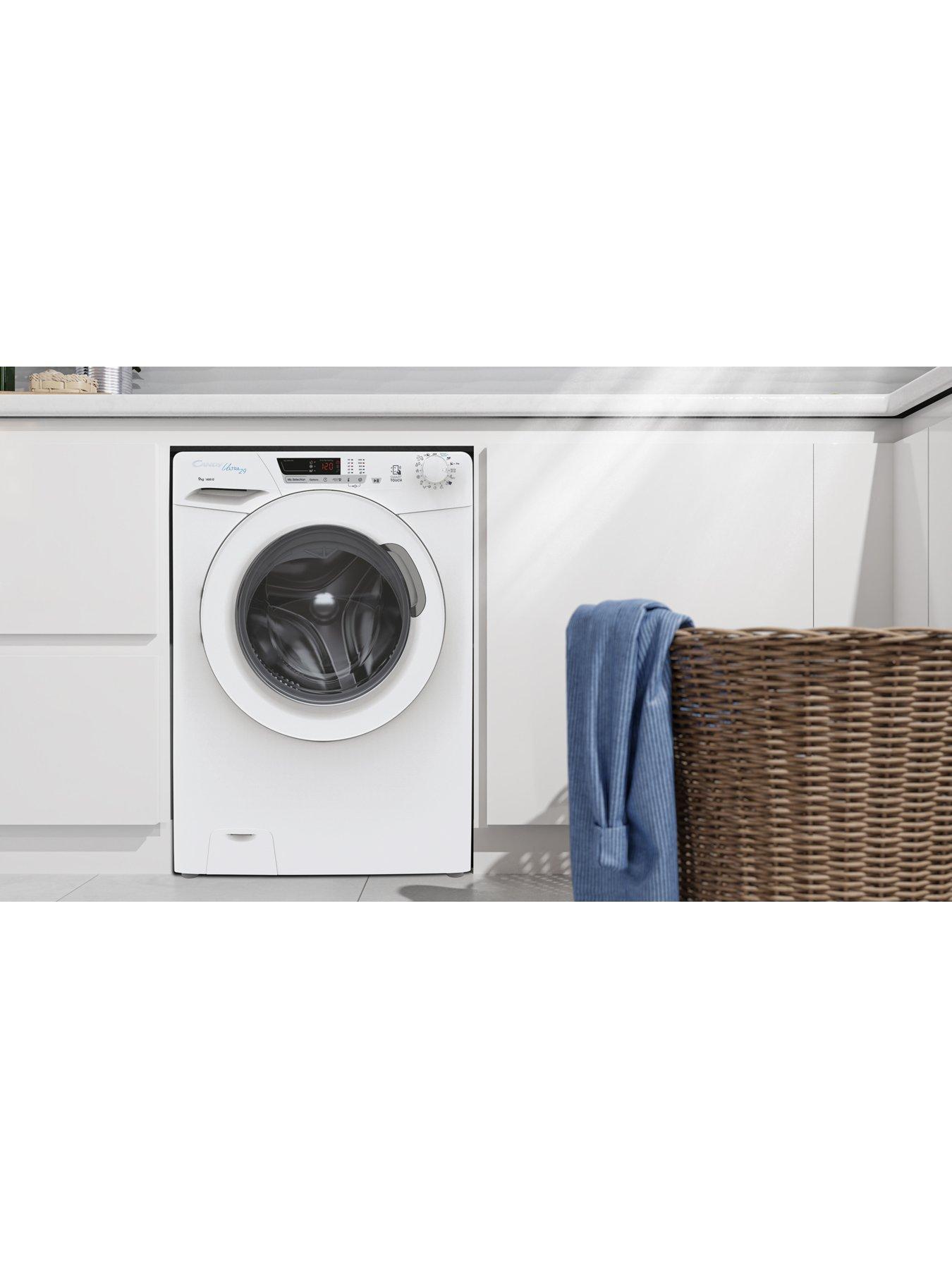  image of candy-ultra-hcu1482de-8kg-load-1400rpm-spinnbspfreestanding-washing-machine-android-app-enabled-eco-cycles-water-amp-energy-auto-sensing-white