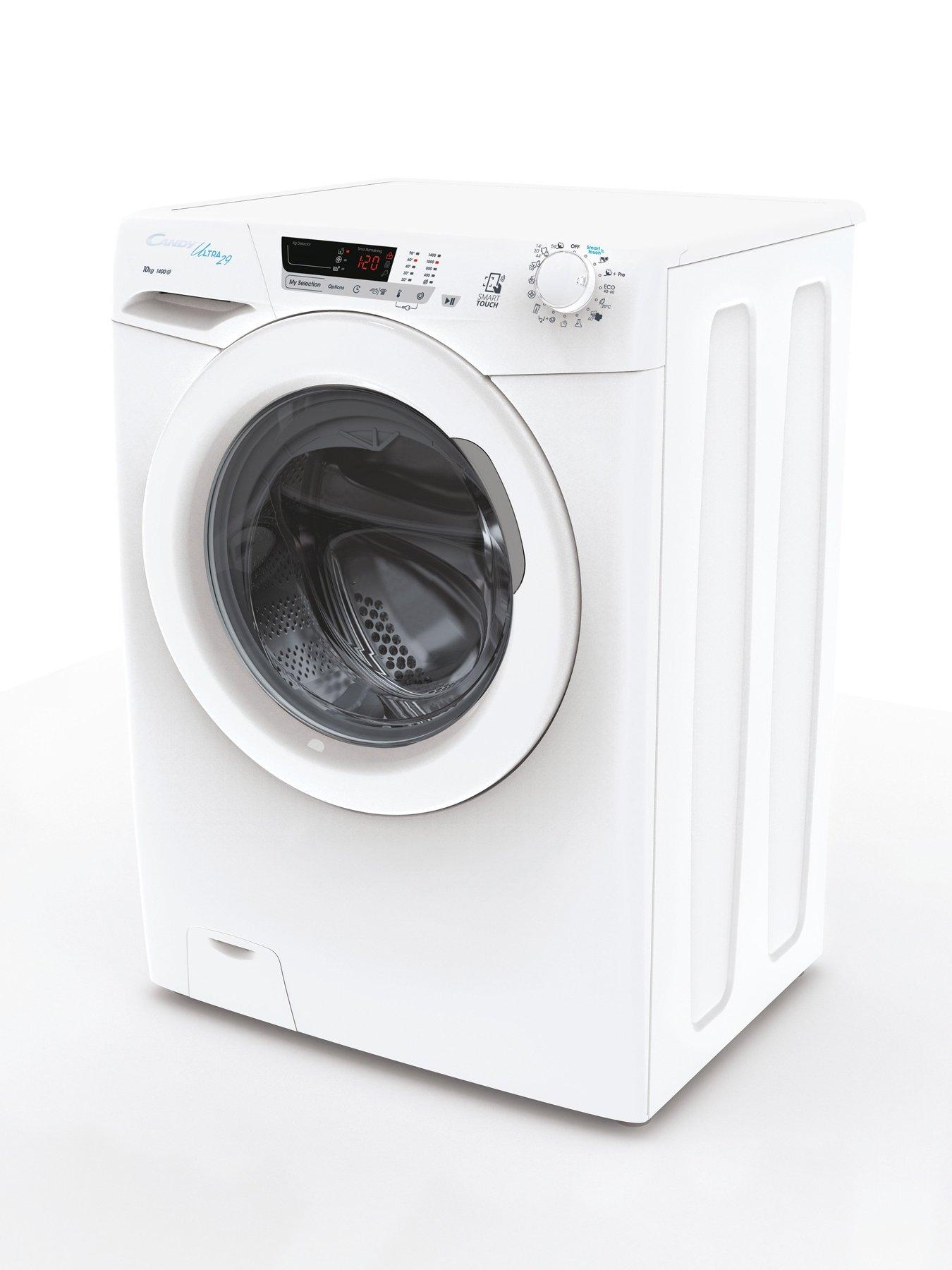 stillFront image of candy-ultra-hcu14102de1-10kg-load-1400rpm-spinnbspwashing-machine--nbspwhite
