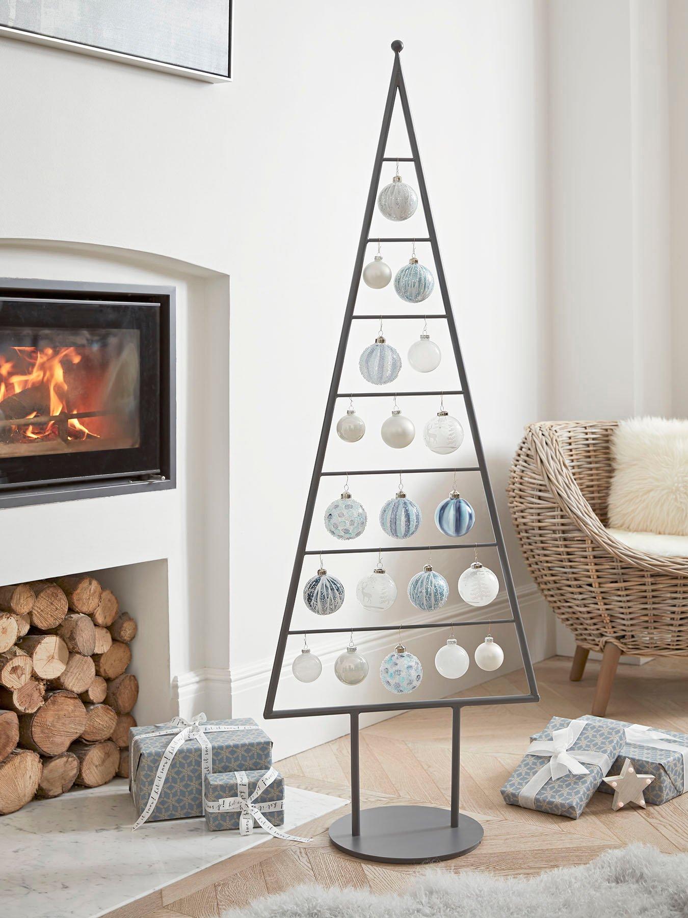 Cox & Cox Grey Metal Silhouette Tree Large