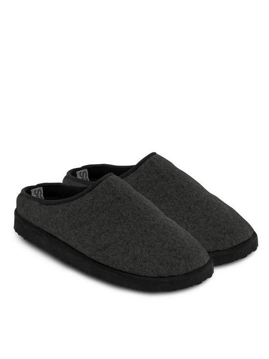 front image of totes-wool-blend-felt-slipper-with-eva-sole-multi