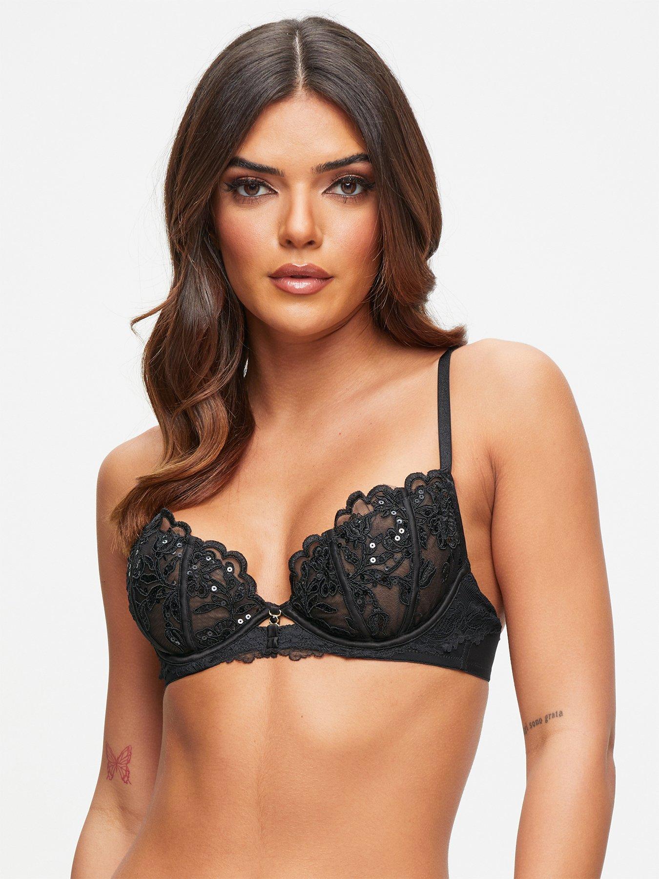 Ann Summers Sexy Lace Planet Balcony Black