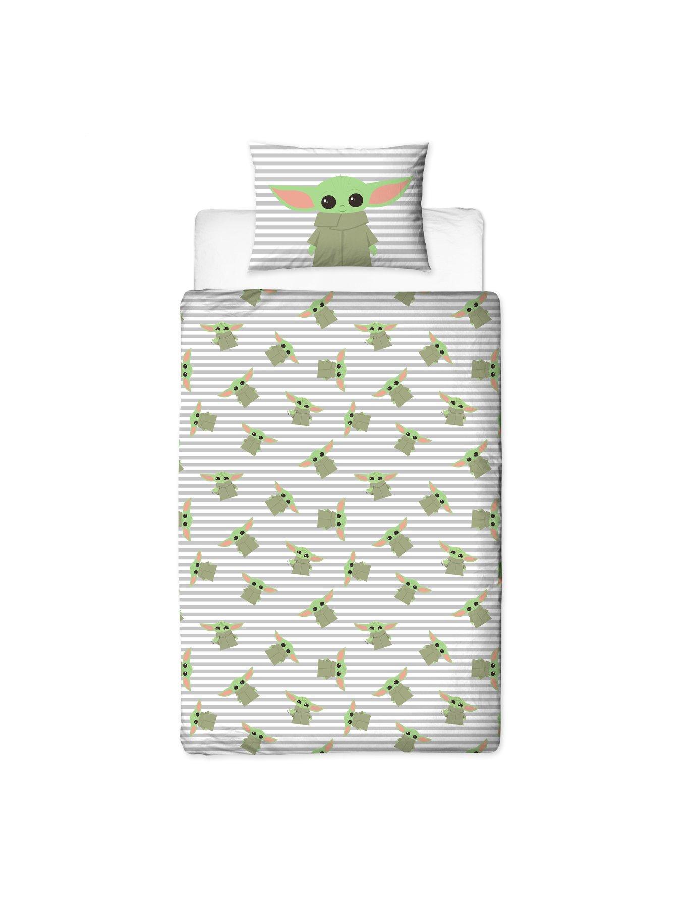 image of disney-star-wars-mandolorian-grogu-single-duvet-set-multi