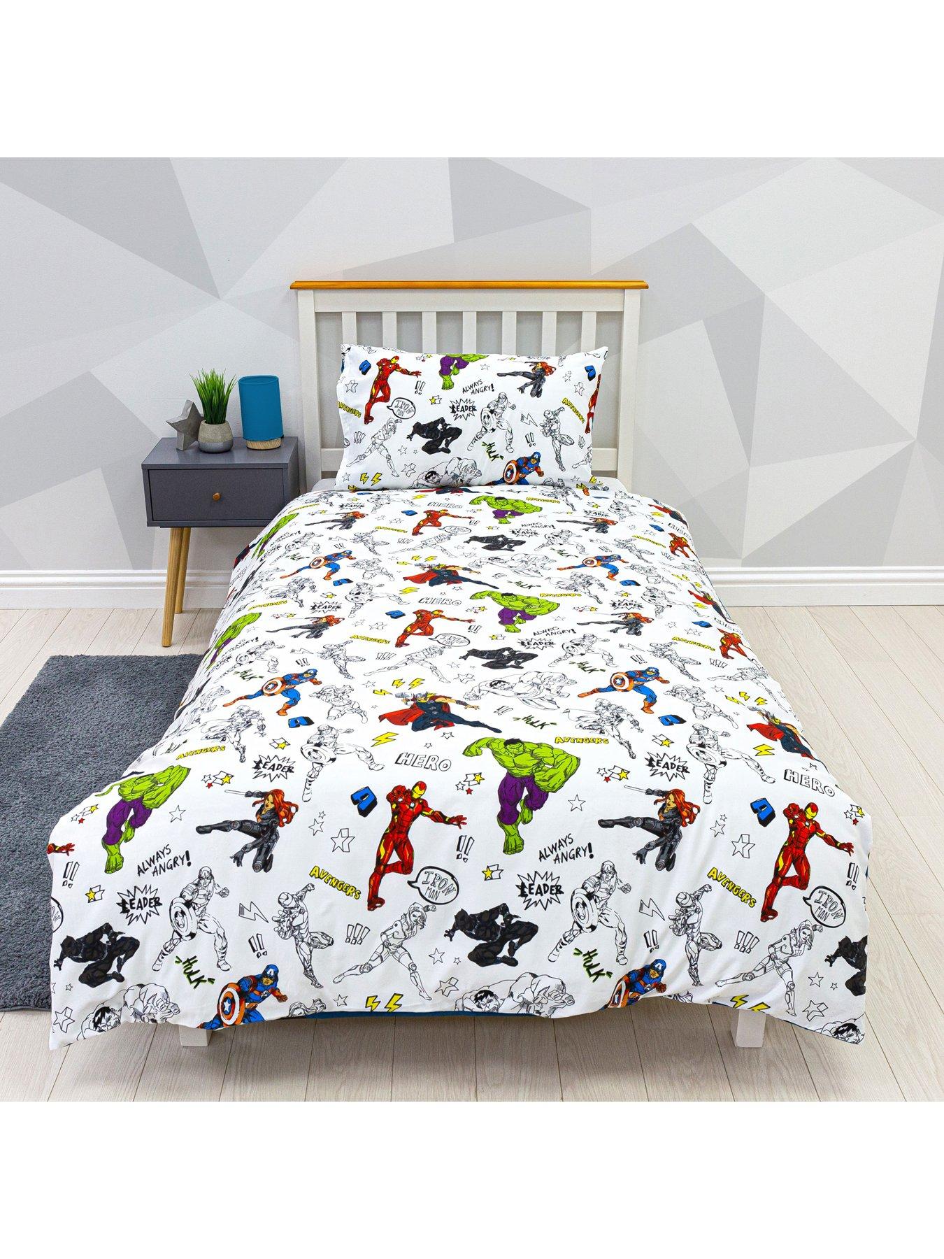  image of disney-marvel-avengers-assemble-single-duvet-set-multi