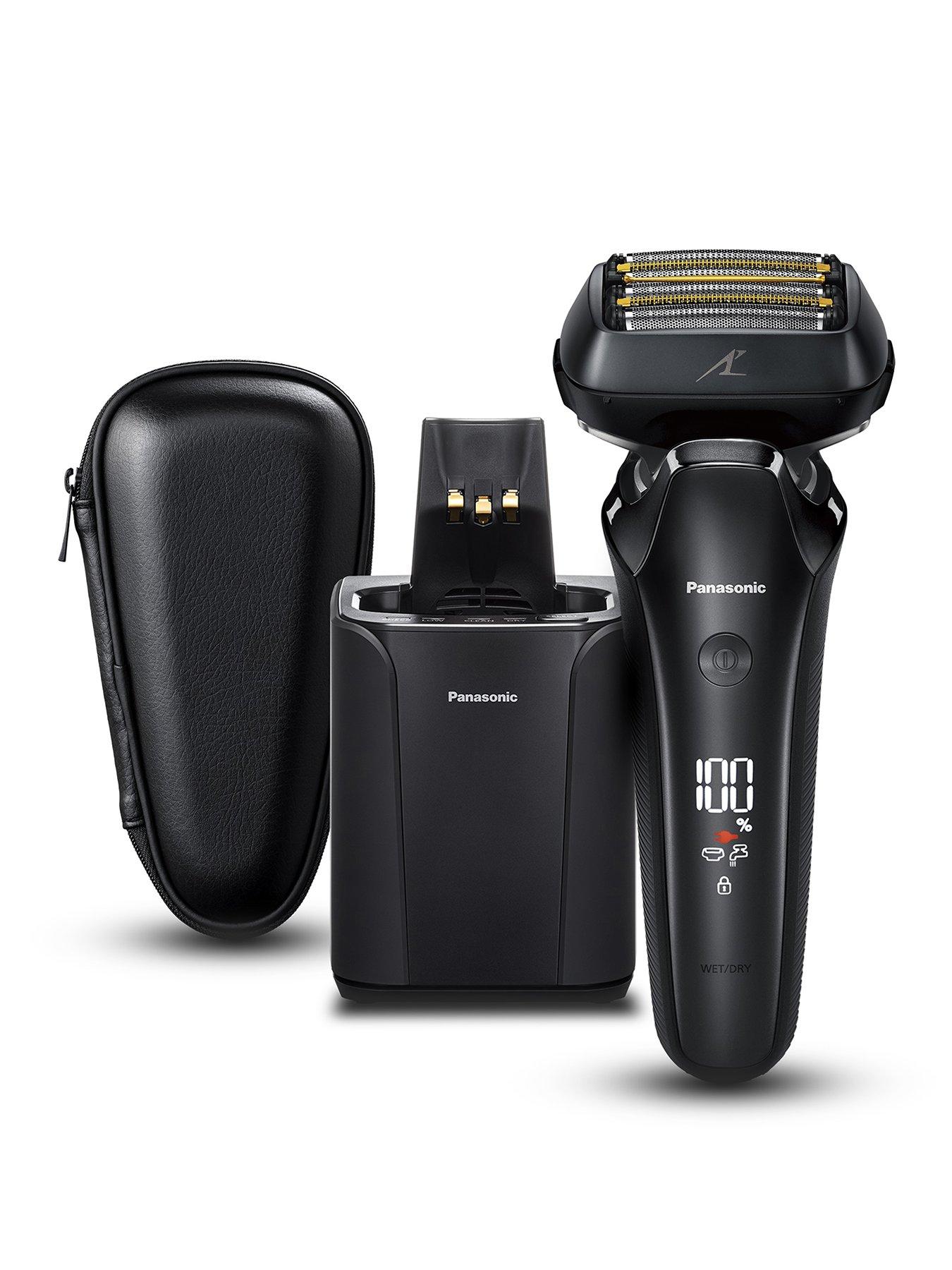 undefined ES-LS9A Wet  &  Dry 6-Blade Electric Shaver for Men - Precise Clean Shaving with Cleaning  &  Charging Stand