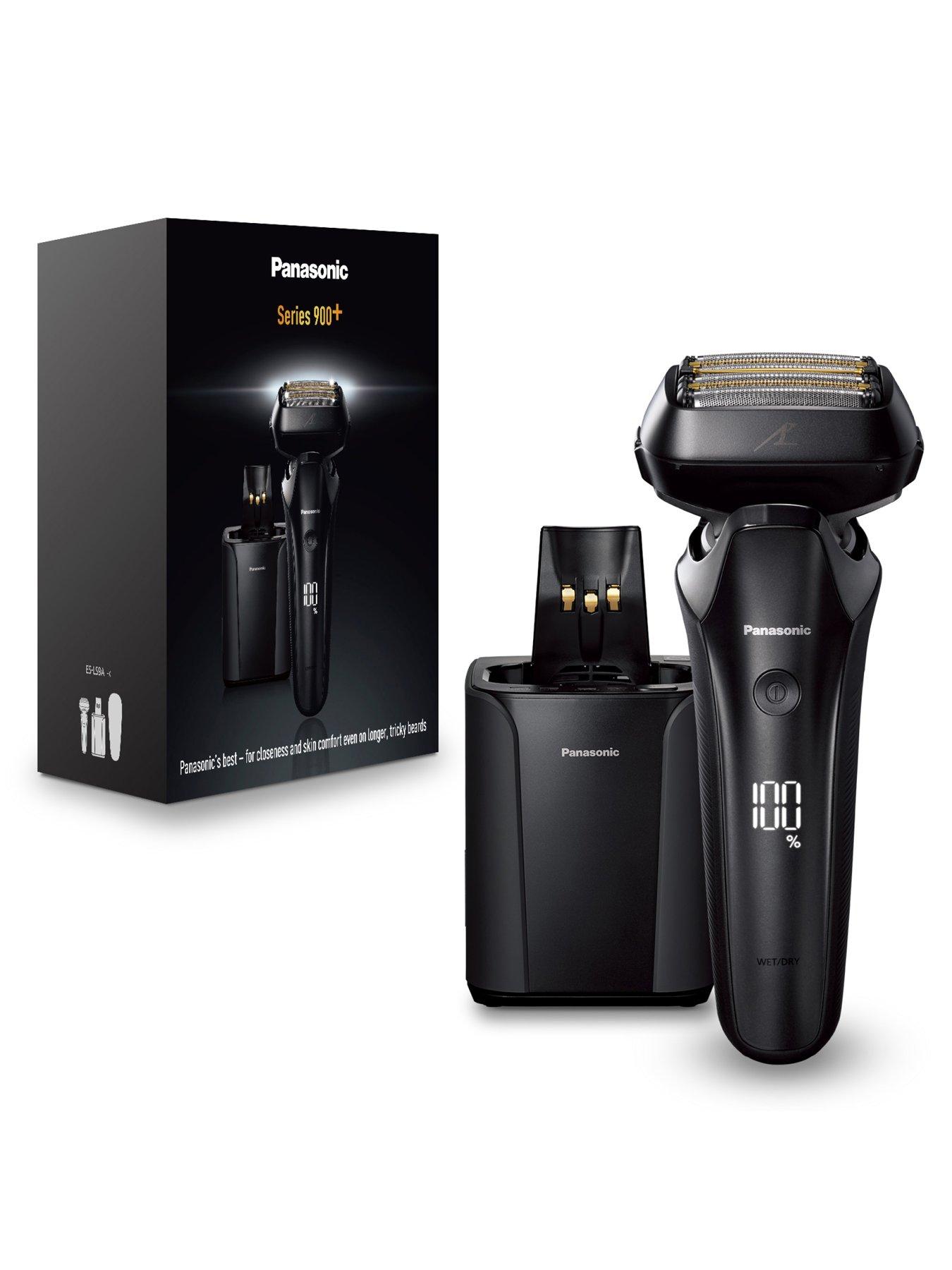  image of panasonic-es-ls9a-wet-amp-dry-6-blade-electric-shaver-for-men-precise-clean-shaving-with-cleaning-amp-charging-stand