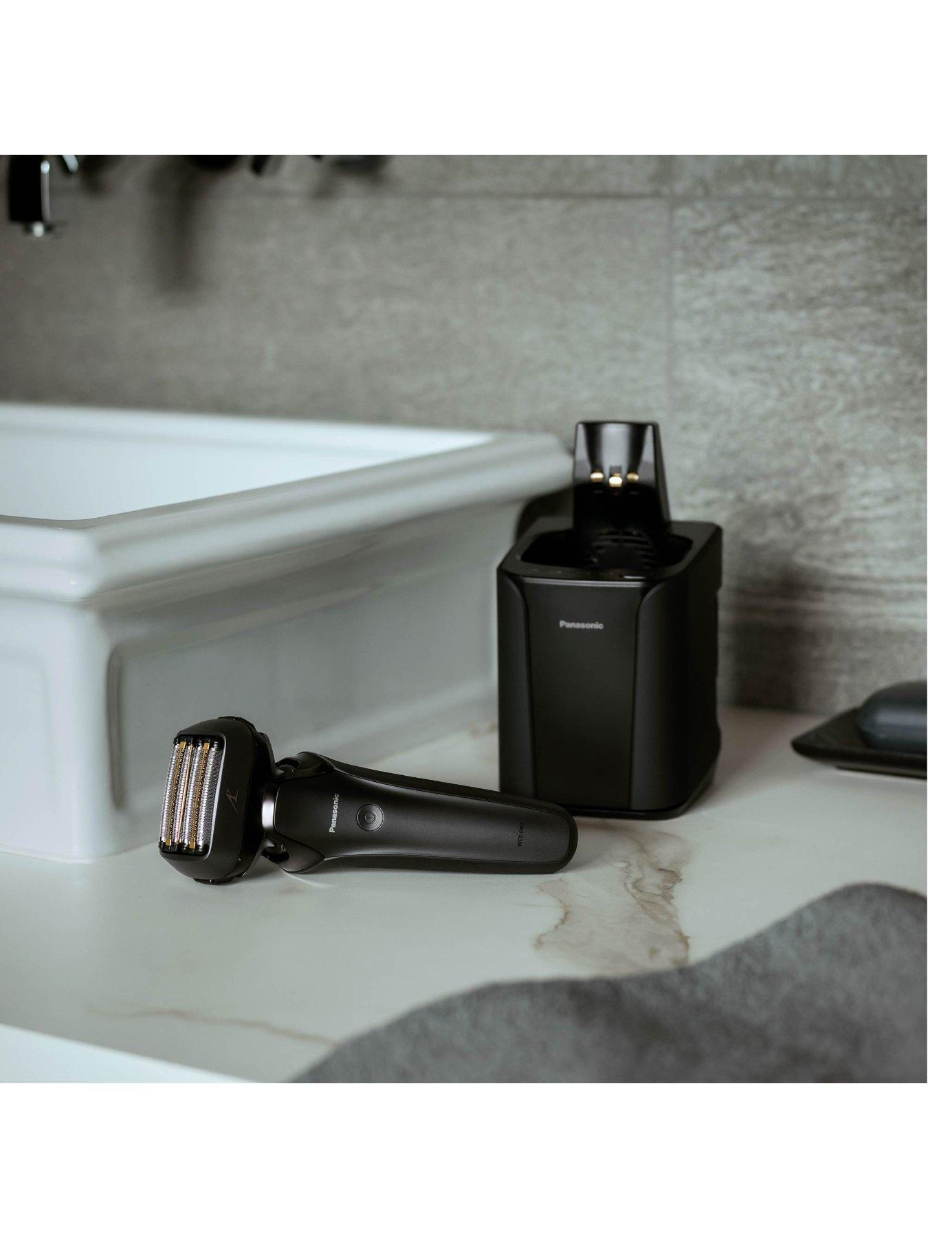  image of panasonic-es-ls9a-wet-amp-dry-6-blade-electric-shaver-for-men-precise-clean-shaving-with-cleaning-amp-charging-stand