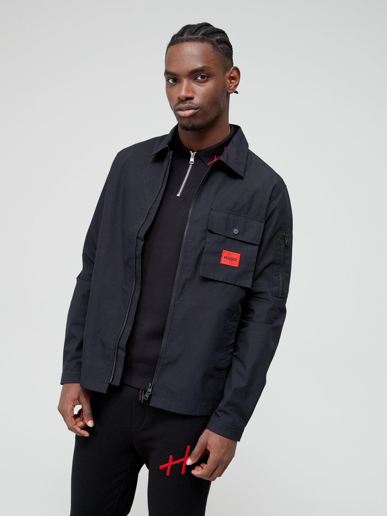 HUGO Emmond Regular Fit Overshirt - Black