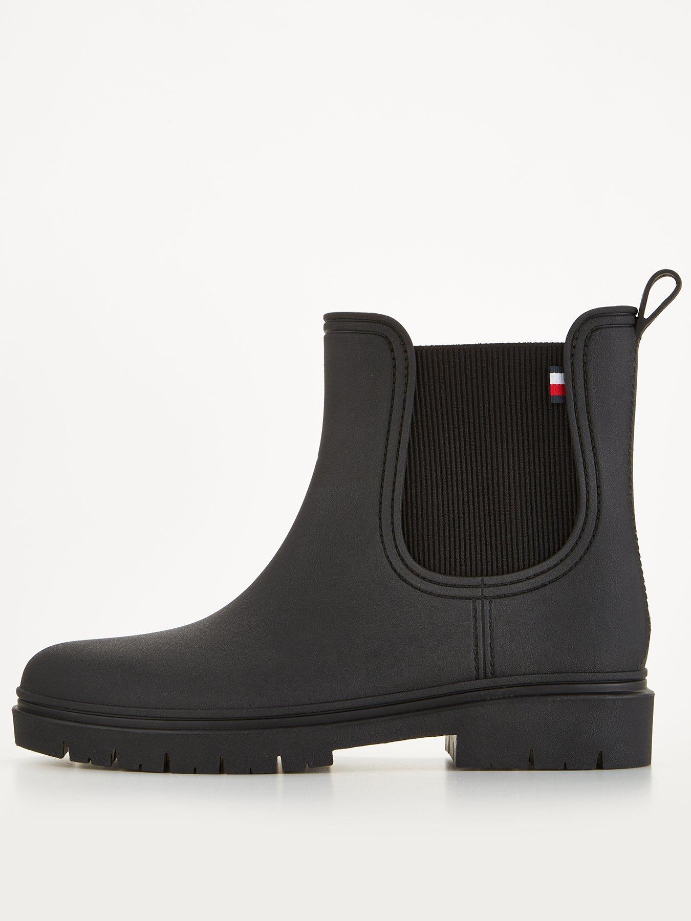 tommy hilfiger elastic chelsea boots