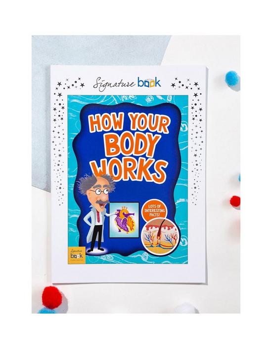 front image of signature-gifts-how-your-body-works-personalised-book-softback