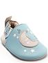  image of start-rite-babynbspfable-moonnbspstar-lullaby-blue-soft-leather-elasticated-pull-on-firstnbspshoes
