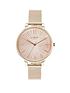  image of lipsy-rose-gold-mesh-strap-watch-with-rose-gold-dial