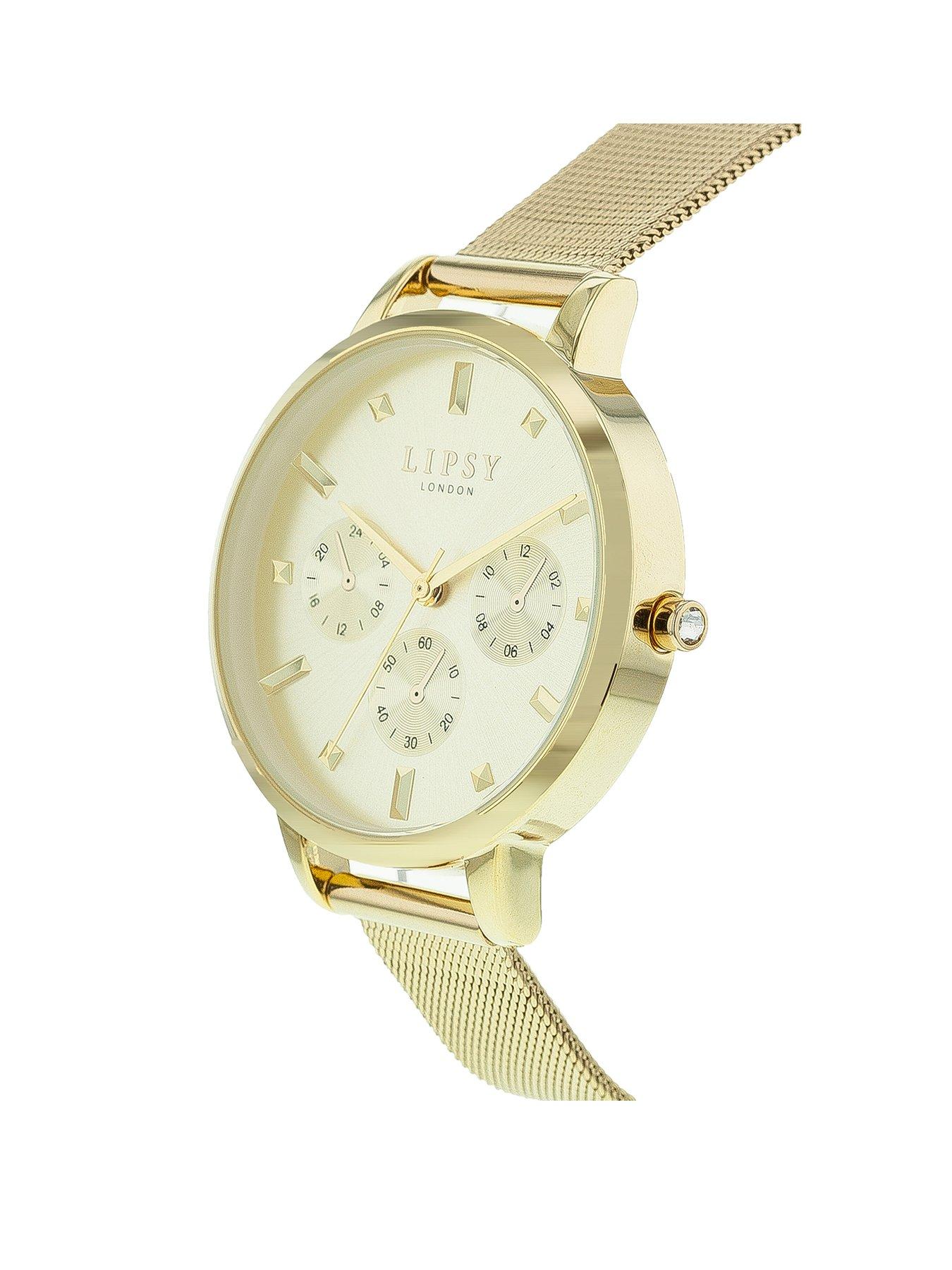 Lipsy best sale gold watch