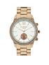  image of lipsy-rose-gold-bracelet-watch-with-silver-dial
