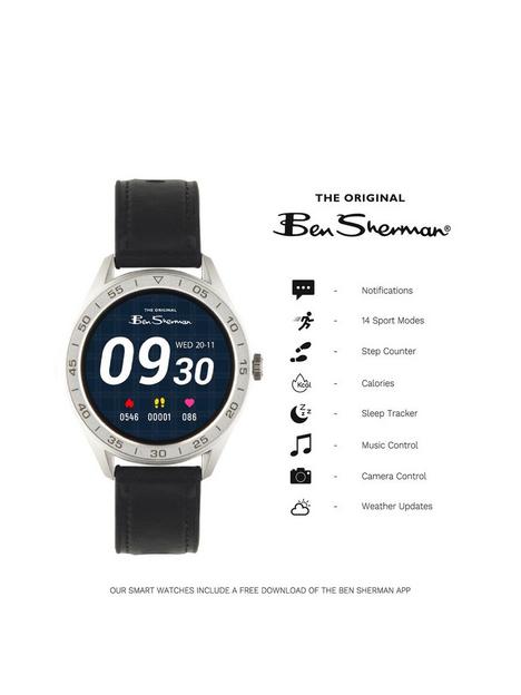 ben-sherman-multisport-smartwatch-black-leather-strap