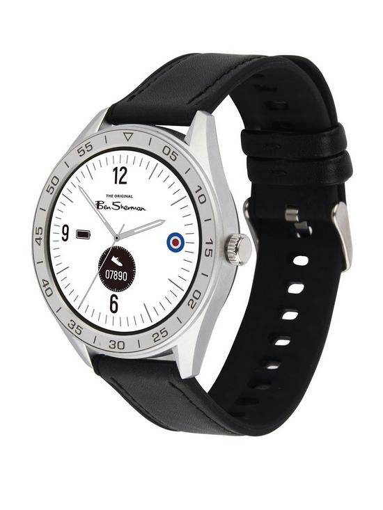stillFront image of ben-sherman-multisport-smartwatch-black-leather-strap