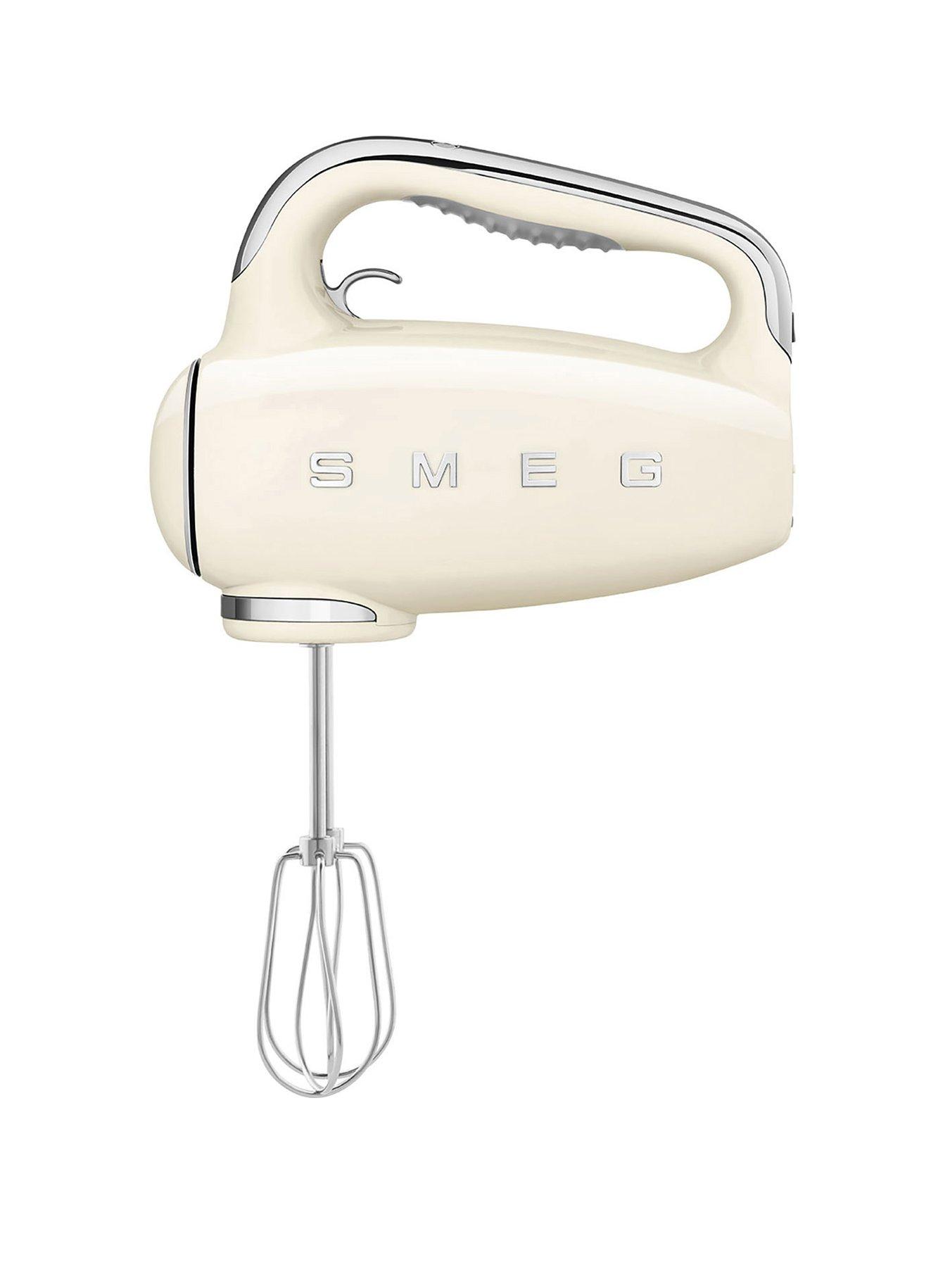 Smeg HMF01 Retro Style Hand Mixer with Turbo Function, 250W - Cream