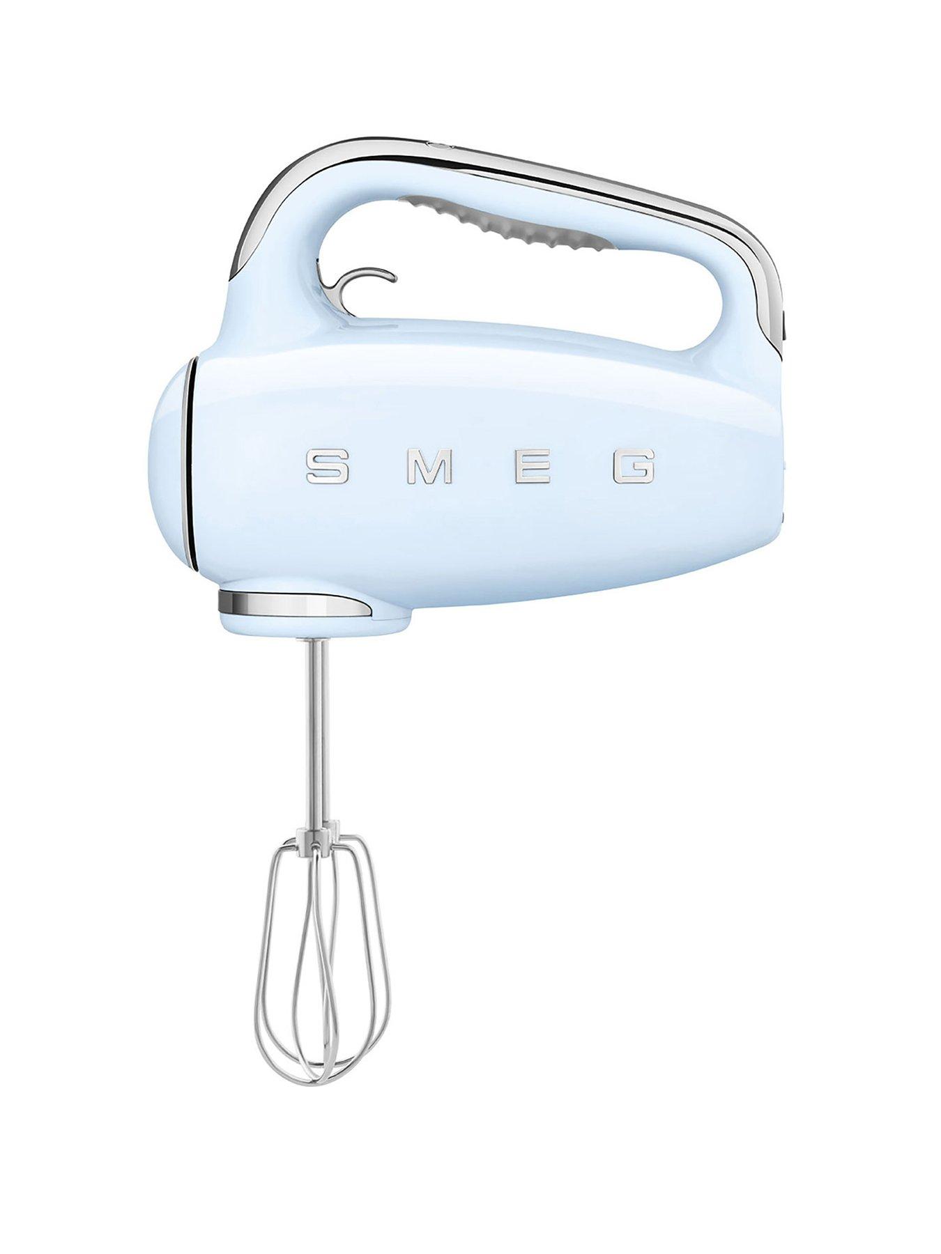 Smeg HMF01 Retro Style Hand Mixer with Turbo Function, 250W - Pastel Blue
