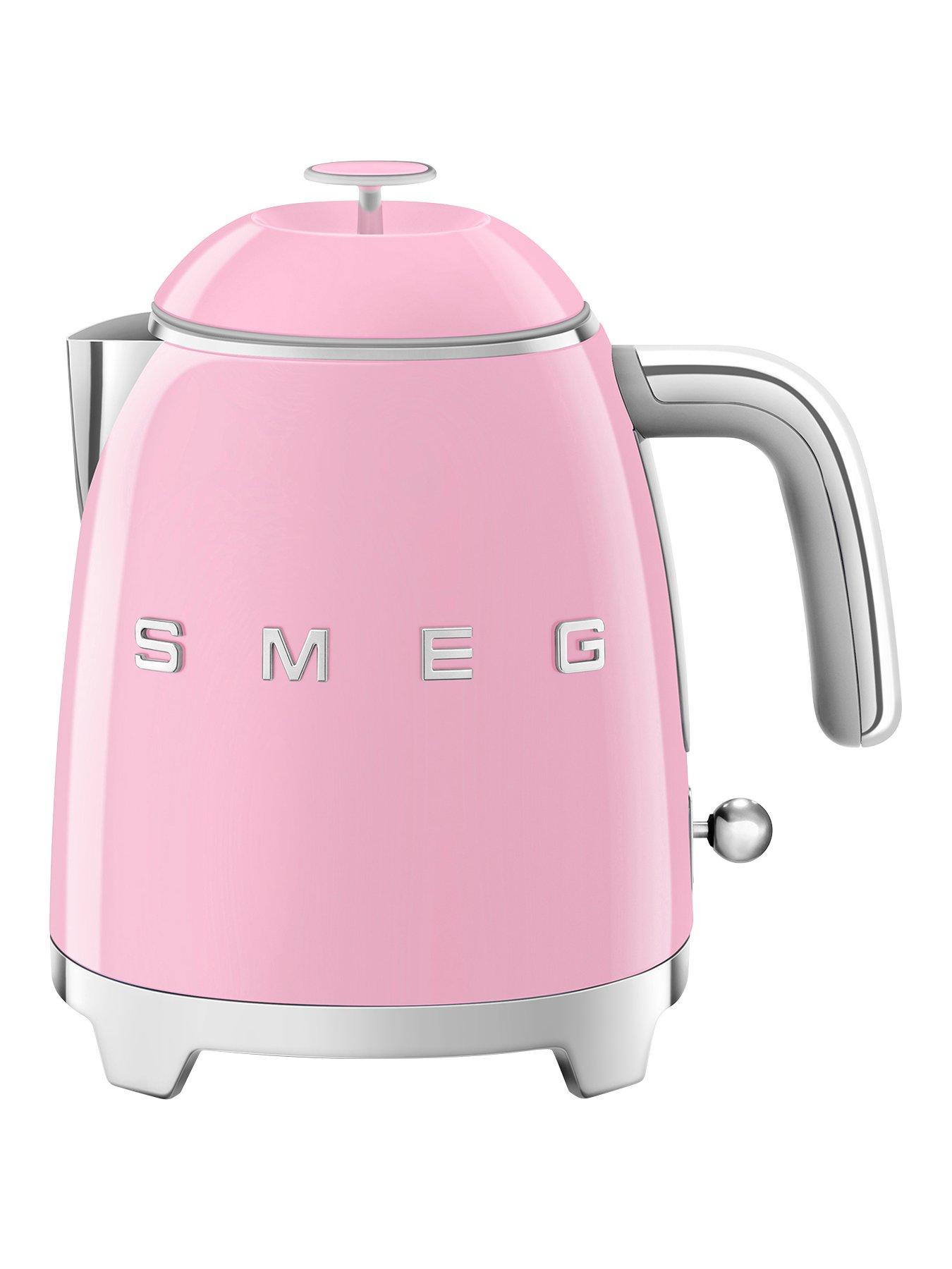 undefined KLF05 Retro Style 0.8L Mini Kettle, 1400W - Pastel Pink