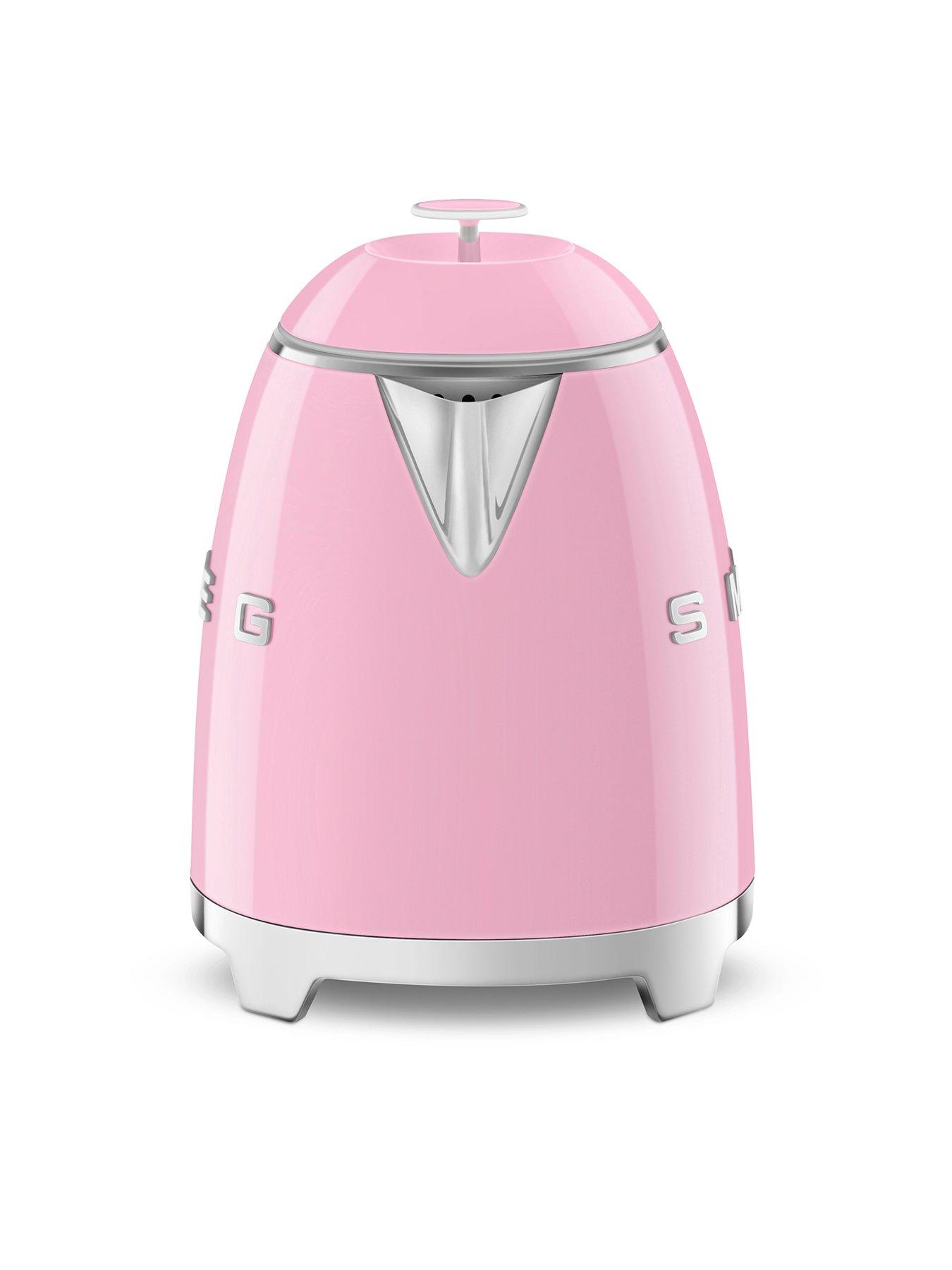 Image 2 of 6 of Smeg KLF05 Retro Style 0.8L Mini Kettle, 1400W - Pastel Pink